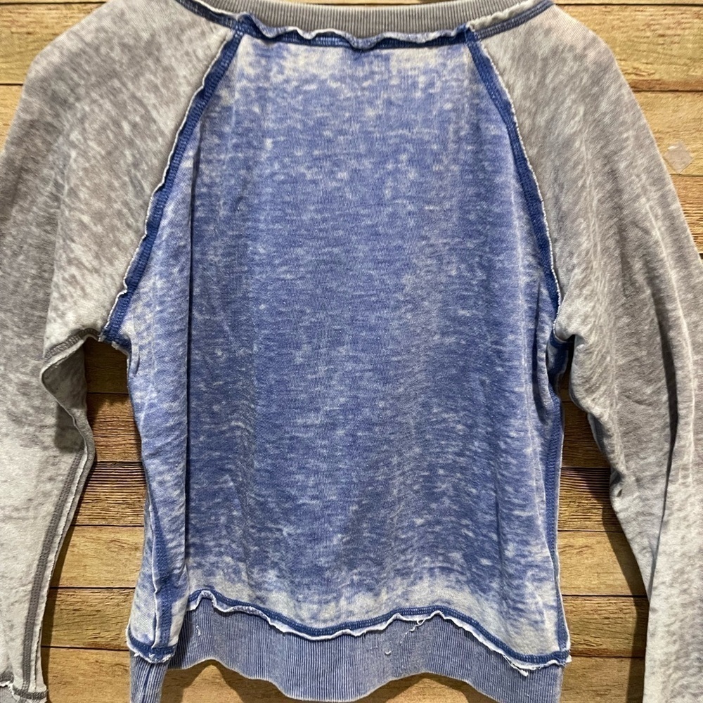 Cocoa Beach Florida Womens Cropped Sweatshirt Blue Gray Size: Large - Picture 5 of 5
